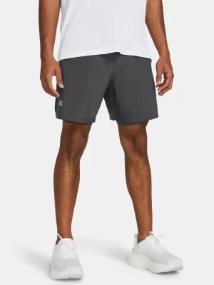 Muške kratke hlače UNDER ARMOUR UA LAUNCH 7'' 2-IN-1 SHORTS 1382641-025 SIVA