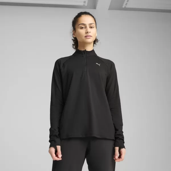  Košulja PUMA W RUN VELOCITY CLOUDSPUN 1/4 ZIP 52665001 PUMA CRNA 