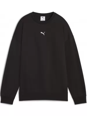 Ženska majica PUMA ESS OVERSIZED CREW FL 68540001 PUMA CRNA