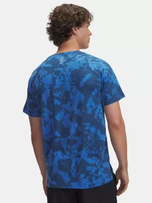 Muška majica kratkih rukava UNDER ARMOUR UA LAUNCH PRINTED SS PLAVA