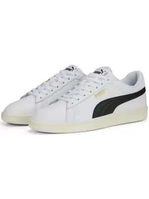 Muške cipele PUMA SMASH 3.0 L 39098703 PUMA BIJELA/CRNO/ZLATO/BJELOKOSTI