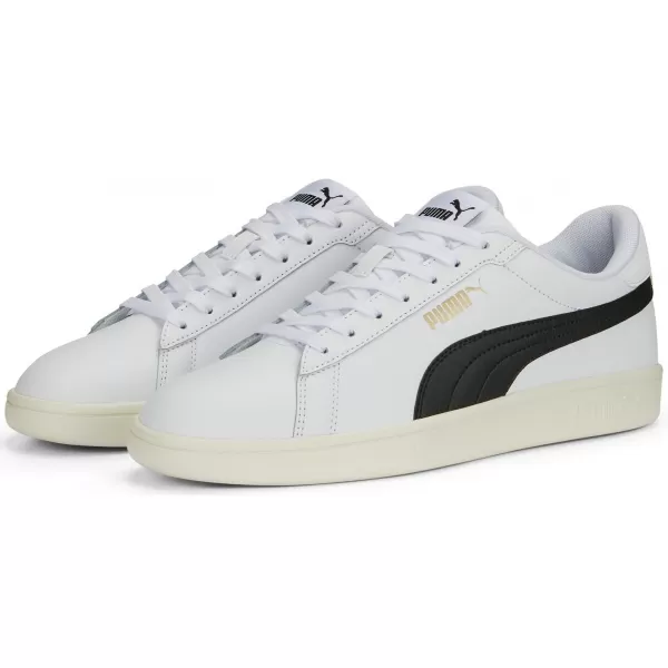  Muške cipele PUMA SMASH 3.0 L 39098703 PUMA BIJELA/CRNO/ZLATO/BJELOKOSTI 