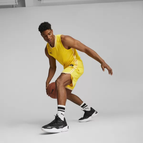  Kratke hlače PUMA HOOPS TEAM GAME SHORT 67662905 CYBER ​​ŽUTA 