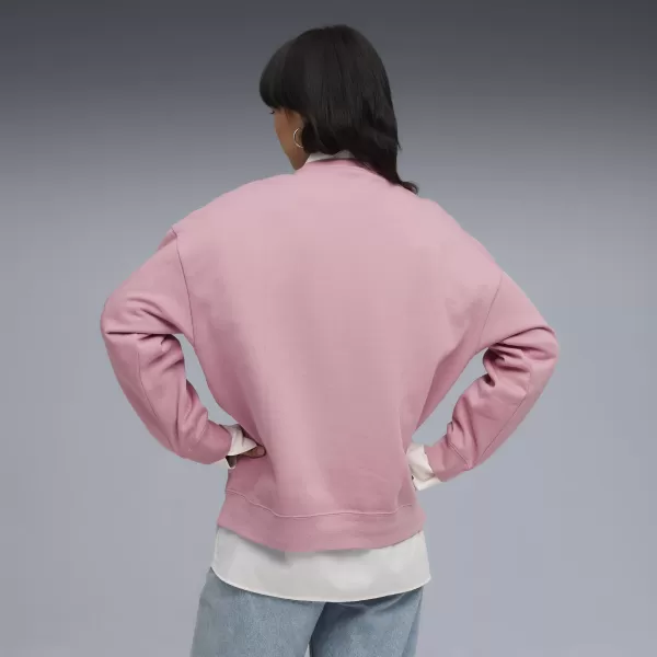  Ženski sweatshirt PUMA ESS OVERSIZED CREW FL 68540065 STALOŽENO RUŽIČASTO 