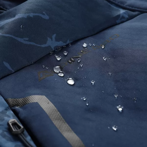  Muška softshell jakna ALPINE PRO HOOR TAMNOPLAVA 
