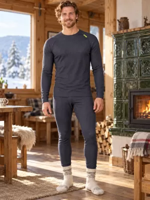 Muški termo set ALTISPORT GAIN TAMNOSIVA