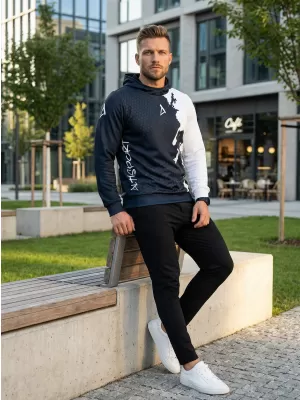 Muška premium funkcionalna majica ALTISPORT VOJ/ALM112MI01 CRNO-BIJELO