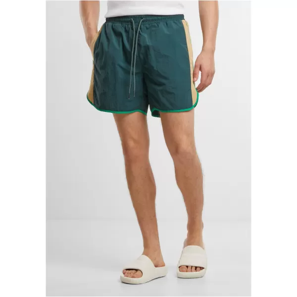  Muške kratke hlače za plivanje URBAN CLASSICS TB7348 TAMNOZELENE BOJE 