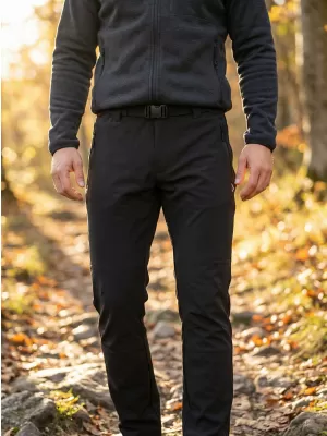 Muške softshell hlače ALTISPORT CORRON CRNA