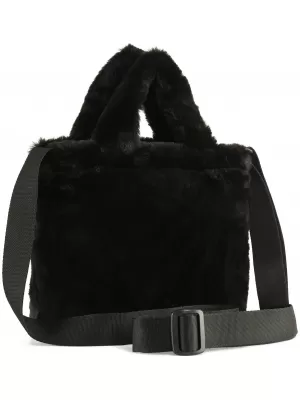Ženska torba PUMA UP FAUX FUR MINI SHOPPER BAG 09171301 PUMA CRNA