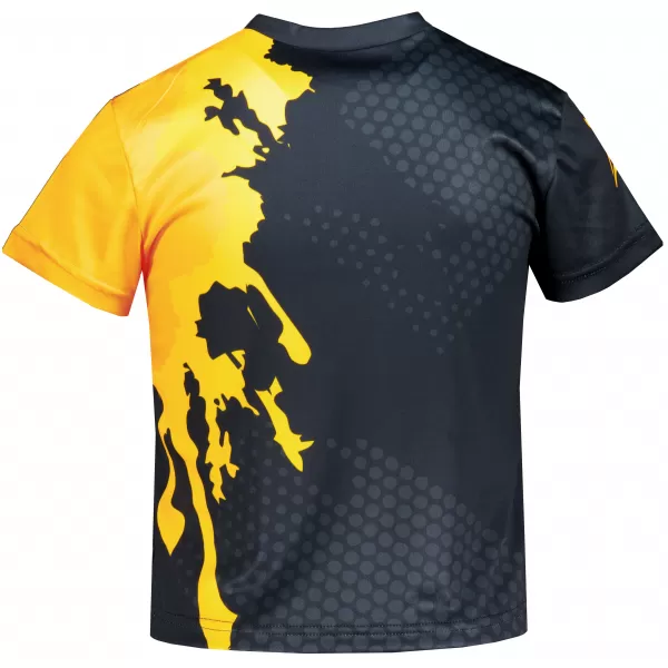  Dječja premium funkcionalna majica ALTISPORT VOJ/ALM112TR01 CRNO-FLUO NARANČASTA 