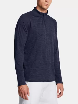 Muška majica kratkih rukava UNDER ARMOUR UA TECH TEXTURED 1/2 ZIP 1382797-410 PLAVA