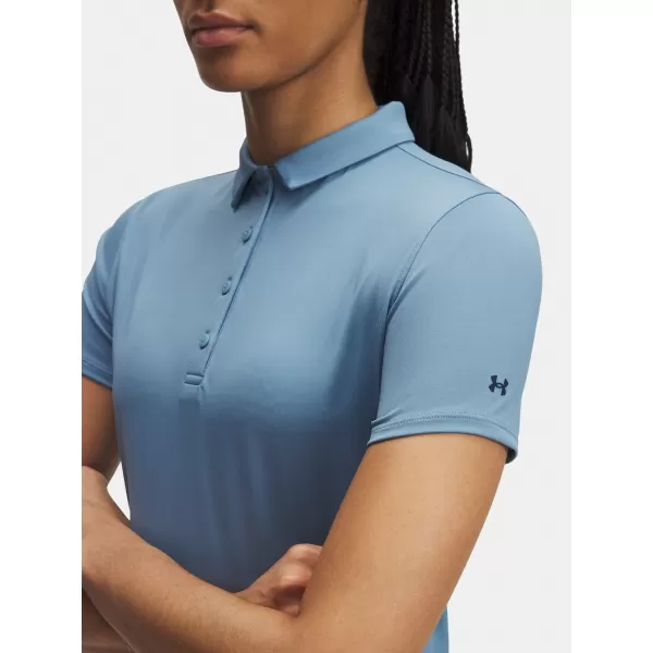  Ženska majica kratkih rukava UNDER ARMOUR UA PLAYOFF SS POLO 1383612-418 PLAVA 
