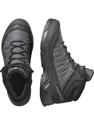 Muške cipele SALOMON X-ADVENTURE COLDRUSH WATERPROOF ASFALT/CRNA/LEGURA