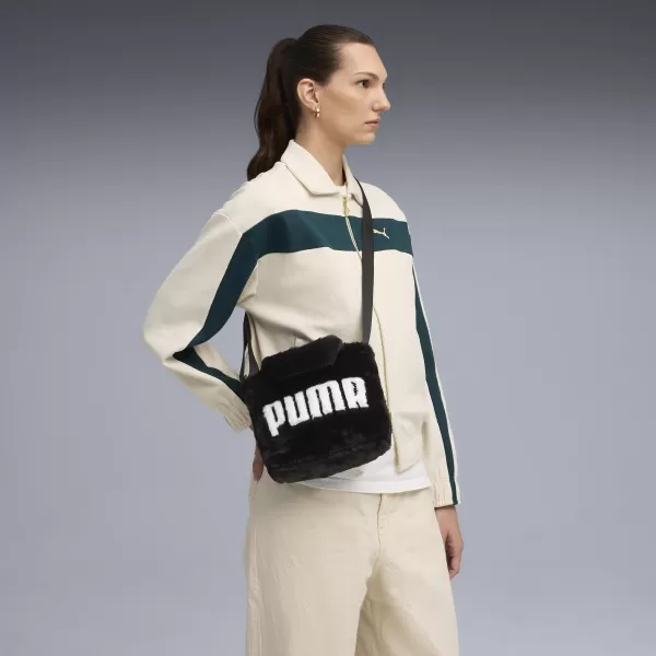  Ženska torba PUMA UP FAUX FUR MINI SHOPPER BAG 09171301 PUMA CRNA 