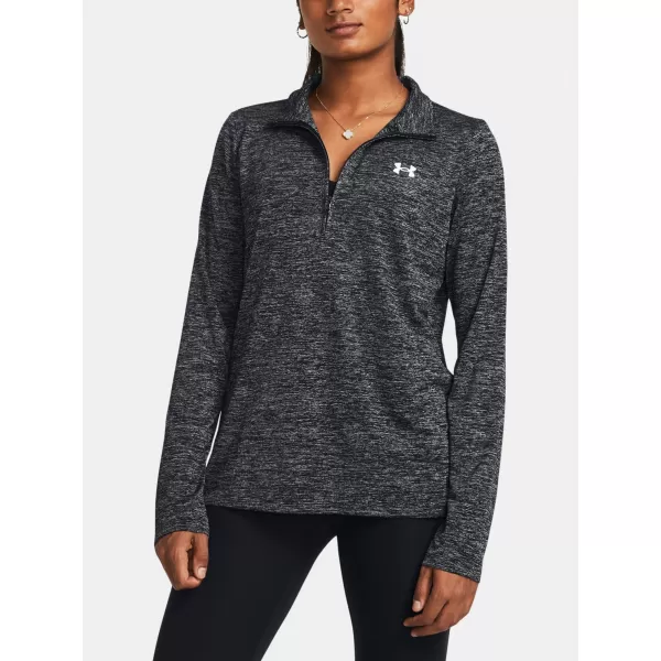  Ženski sweatshirt UNDER ARMOUR TECH 1/2 ZIP- TWIST CRNA 