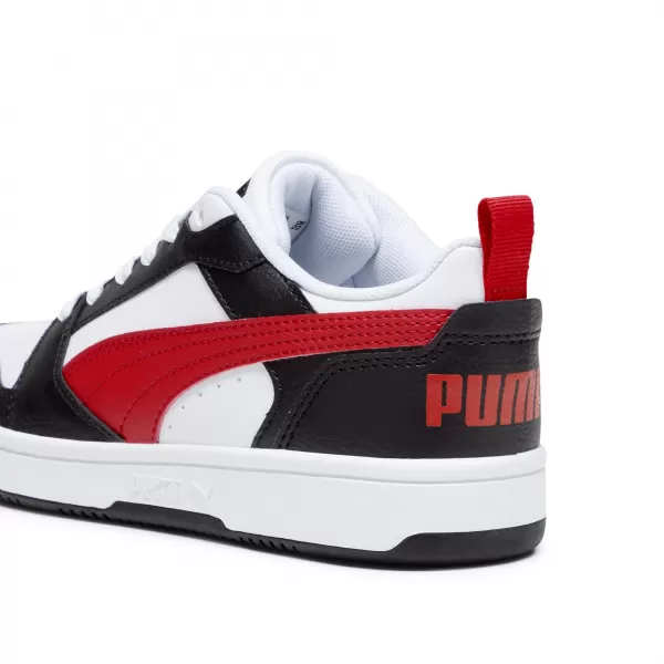  Dječje cipele PUMA REBOUND V6 LO JR 39383304 PUMA BIJELA/CRVENA/CRNA 