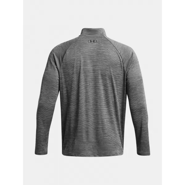  Muška majica kratkih rukava UNDER ARMOUR UA TECH TEXTURED 1/2 ZIP 1382797-025 SIVA 