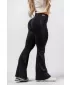 Bešavne lepršave tajice za oblikovanje FLOW SEAMLESS 498 BLACK Nebbia