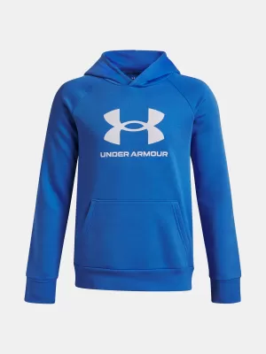 Trenirka za dječake UNDER ARMOUR UA RIVAL FLEECE BL HOODIE 1379791-402 PLAVA