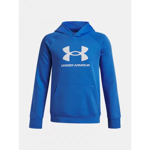 Trenirka za dječake UNDER ARMOUR UA RIVAL FLEECE BL HOODIE 1379791-402 PLAVA 