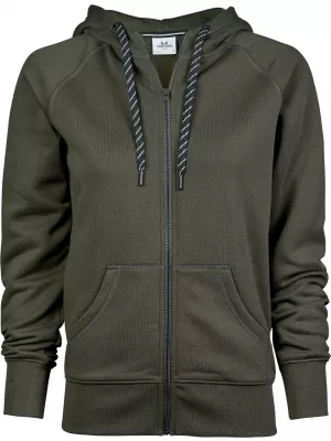 Ženski sweatshirt TEE JAYS | TJ 5436 DUBOKO ZELENA