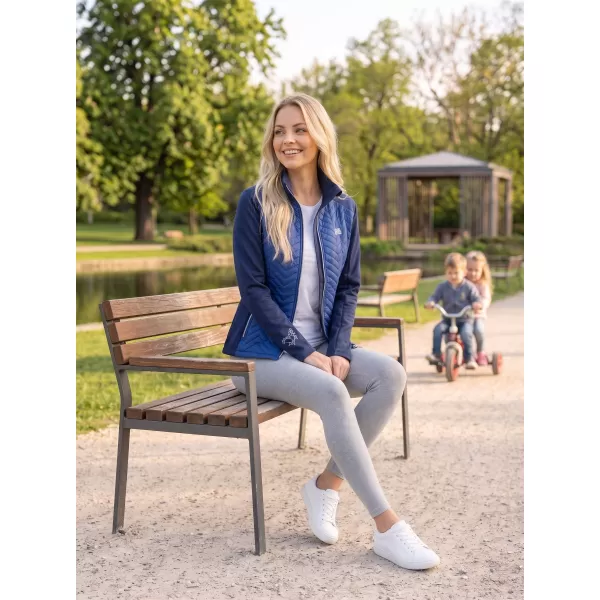  Ženska hibridna jakna ALTISPORT GAIL TAMNOPLAVA 