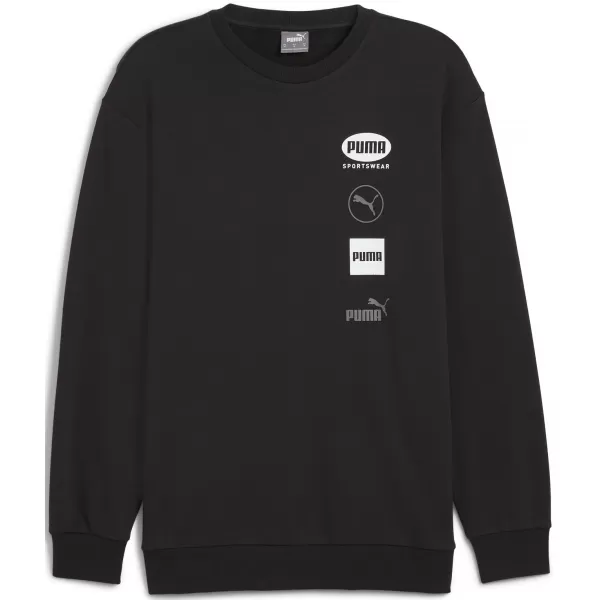  Muška dukserica PUMA POWER GRAPHIC CREW 68275101 PUMA CRNA 