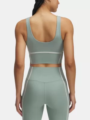 Ženska majica bez rukava UNDER ARMOUR MERIDIAN PIPED CROP TANK 6003529-348 ZELENA