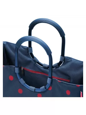 ručna torbica REISENTHEL LOOPSHOPPER L FRAME MIJEŠANE TOČKICE CRVENE