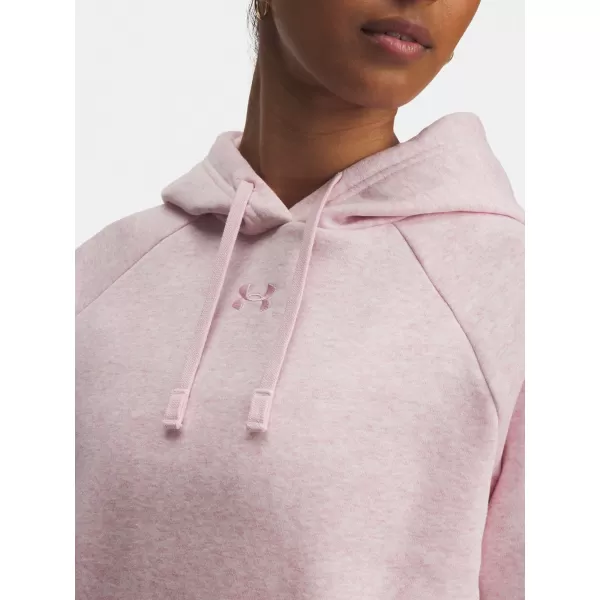  Ženski sweatshirt UNDER ARMOUR UA RIVAL FLEECE HOODIE 1379500-648 RUŽIČASTA 
