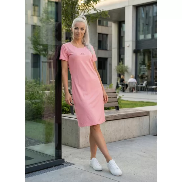  Ženska produžena premium majica ALTISPORT VOJ/ALW075SAT02 BRESKVA 