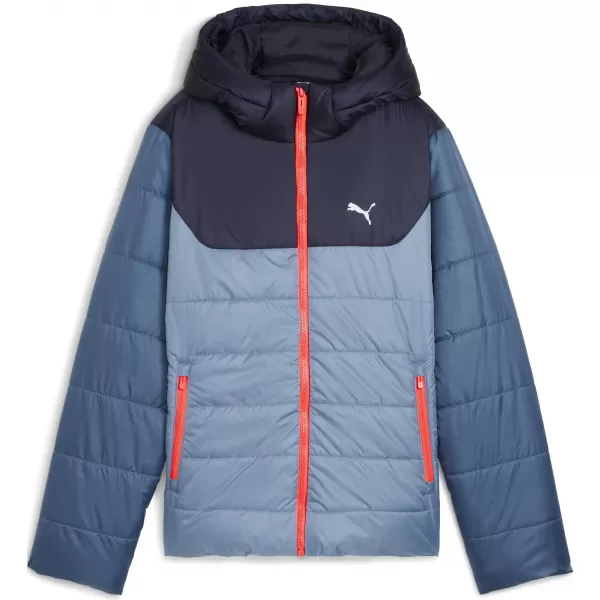  Jakna PUMA ESS HOODED PADDED JACKET 68522634 HLADNO PLAVA 