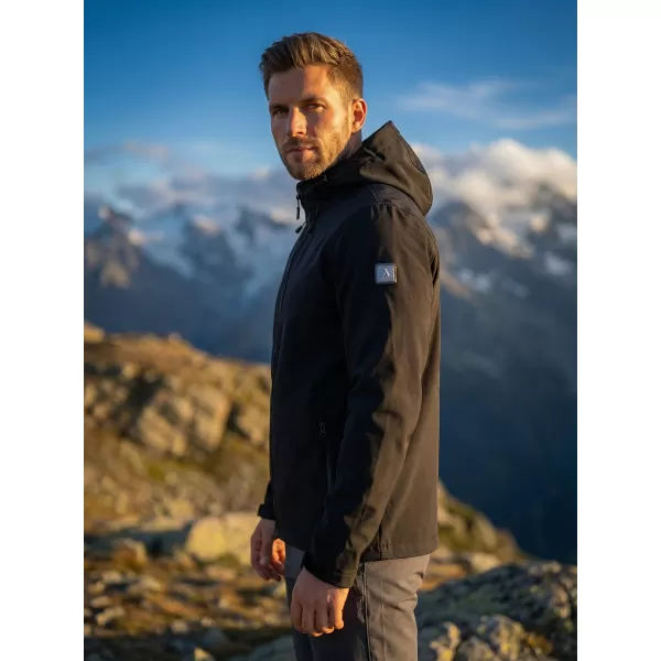  Muška softshell jakna ALTISPORT NEWET CRNA 