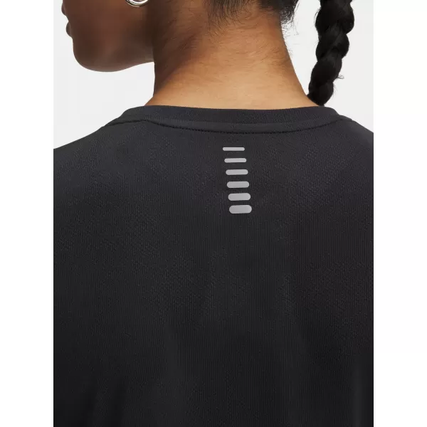  Ženska majica kratkih rukava UNDER ARMOUR UA LAUNCH JACQUARD SS 6005096-004 CRNA 