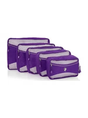 Set organizatora HEYS ECO PACKING CUBE 5PC SET II LJUBIČASTA