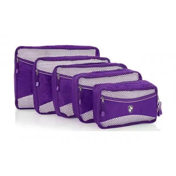  Set organizatora HEYS ECO PACKING CUBE 5PC SET II LJUBIČASTA 