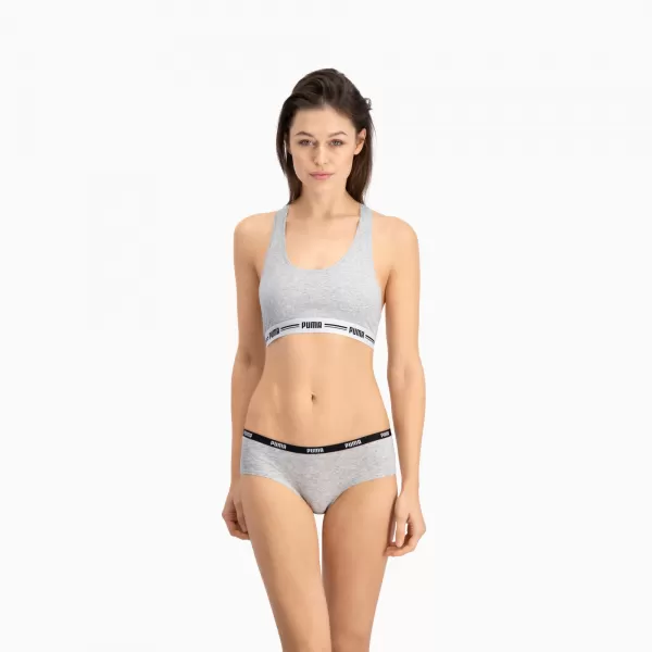  Gaćice PUMA WOMEN HIPSTER 2P PACK 90785205 SIVA/SIVA 