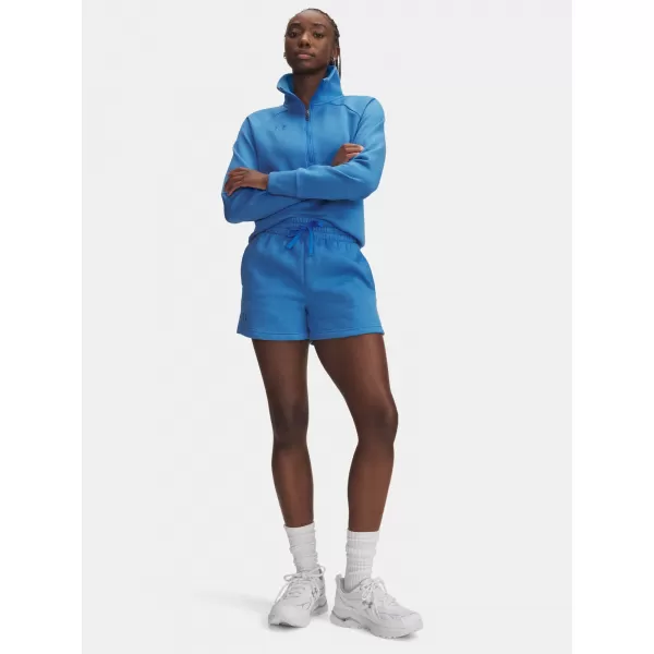  Ženske kratke hlače UNDER ARMOUR RIVAL FLEECE SHORT 1382723-402 PLAVA 
