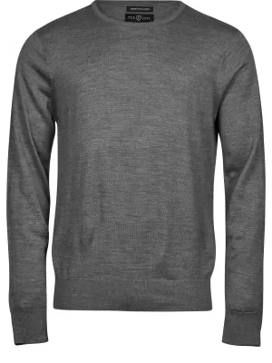 Muški pulover TEE JAYS | TJ 6000 SIVI MELANGE