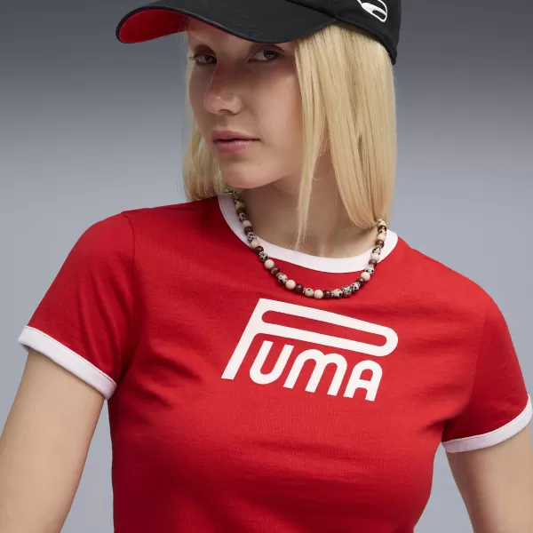 Ženska majica kratkih rukava PUMA FUTURE ZA SVA VREMENA CRVENA 