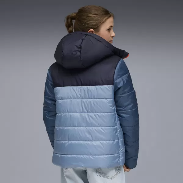  Jakna PUMA ESS HOODED PADDED JACKET 68522634 HLADNO PLAVA 