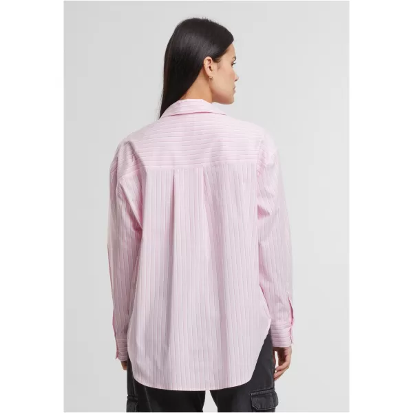  Ženska bluza URBAN CLASSICS TB7176 NJEŽNO ROZA/BIJELA 