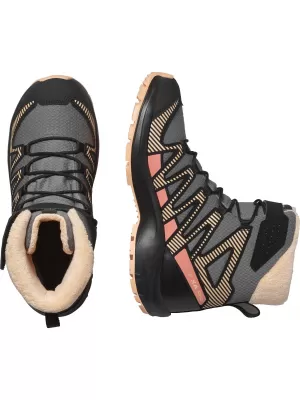 Dječje cipele SALOMON XA PRO V8 WINTER WATERPROOF J KOSITAR/CRNA/BRESKVA DLAČICA
