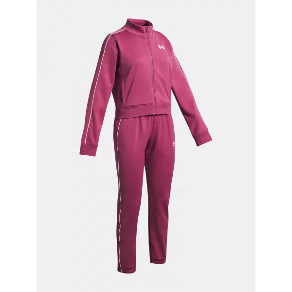  Komplet za djevojčice UNDER ARMOUR UA ICON KNIT CROP TRACKSUIT 1386528-659 CRVENA 