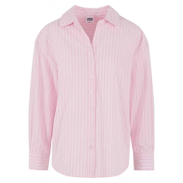  Ženska bluza URBAN CLASSICS TB7176 NJEŽNO ROZA/BIJELA 