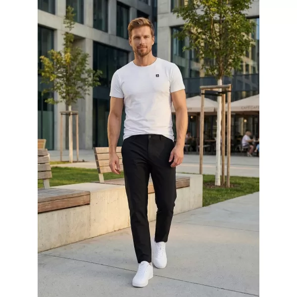  Muške hlače ALTISPORT ATS TROUSER SLIM-FIT CRNA 