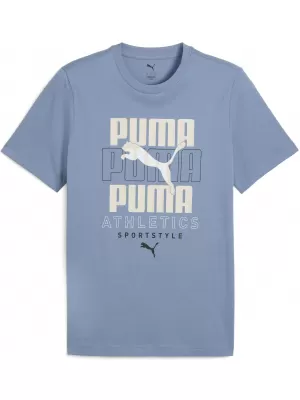 Košulja PUMA GRAPHIC STACKED GRAPHIC TEE 68803834 HLADNO PLAVA