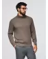 Muški džemper OMBRE OM-SWTN-0163 SIVO-SMEĐI