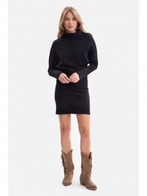 Haljina BEWEAR B309 CRNA